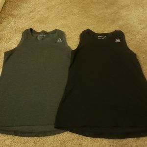 Reebok racer back tank tops